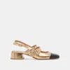 Dolce Vita Patzy Heels Gold Multi Leather In Gold