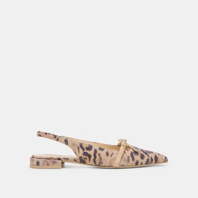 Dolce Vita Payge Flats Lt Leopard Suede