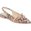Dolce Vita Payge Pointed Toe Slingback Pump In Light Leopard Suede