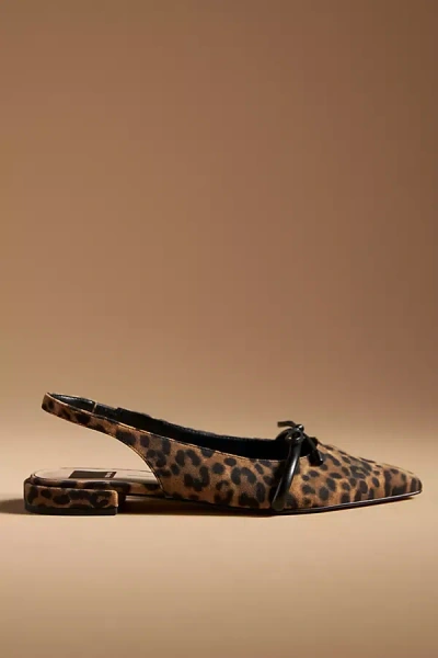 Dolce Vita Payge Slingback Flats In Leopard Suede