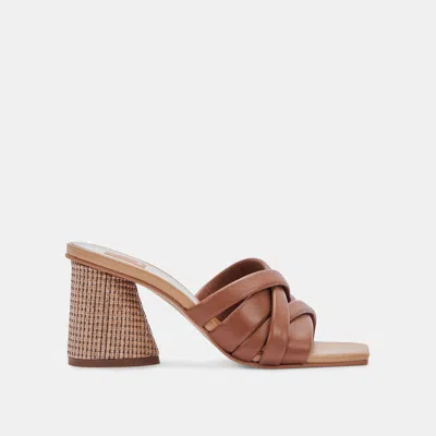 Dolce Vita Pazlee Heels Cedar Leather In Brown