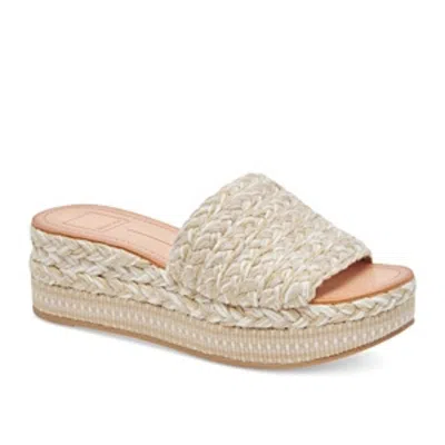 Dolce Vita Pazli Sandals Women Ivory Wedge Heel Platform Espadrille Htat1077 In Animal Print