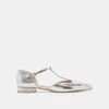 Dolce Vita Peaty Flats Silver Distressed Leather