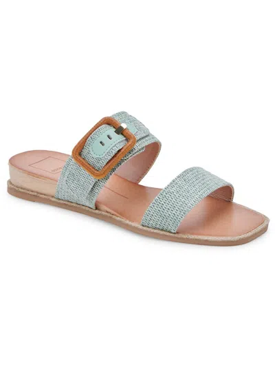 Dolce Vita Peio Womens Woven Two Band Slide Sandals In Multi