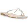 Dolce Vita Penni Womens Snake Print Toe Loop Flip-flops In Multi