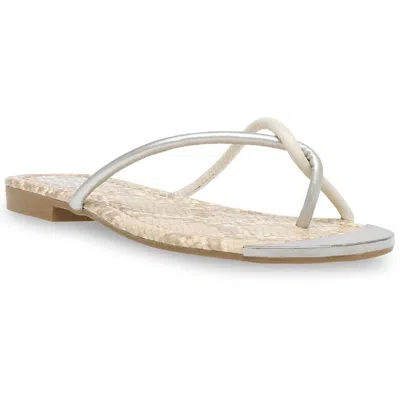Dolce Vita Penni Womens Snake Print Toe Loop Flip-flops In Multi