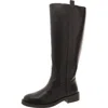 Dolce Vita Pennie Womens Faux Leather Round Toe Knee-high Boots In Black