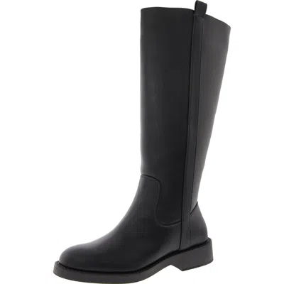 Dolce Vita Pennie Womens Zipper Manmade Knee-high Boots In Black