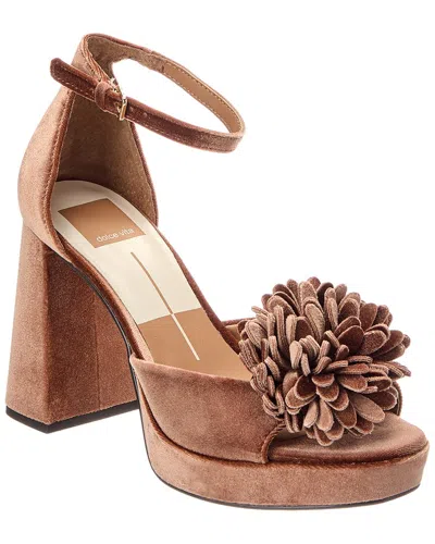 Dolce Vita Perel Velvet Pump In Brown