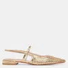 Dolce Vita Phinly Flats Gold Distressed Leather