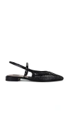 Dolce Vita Phinly Pointed Toe Slingback Flat In Midnight