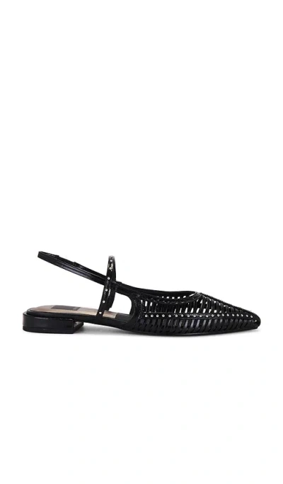 Dolce Vita Phinly Pointed Toe Slingback Flat In Midnight