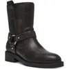 Dolce Vita Poca Womens Zipper Manmade Motorcycle Boots In Blue