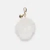 Dolce Vita Pom Pom Plush Bag Charm White In White