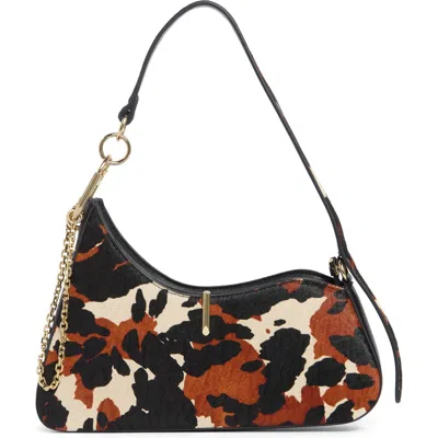 Dolce Vita Prya Calf Hair Shoulder Bag In Brown