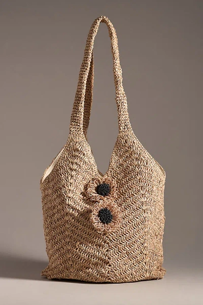 Dolce Vita Raffia Slouchy Bag