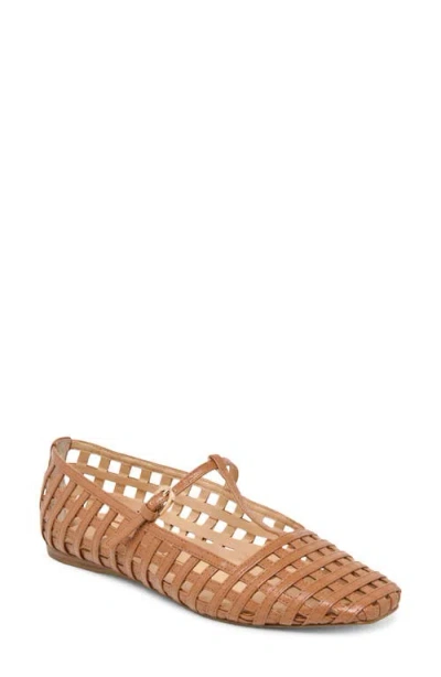 Dolce Vita Rains T-strap Flat In Saddle Leather