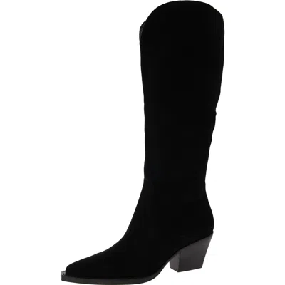 DOLCE VITA RAJ WOMENS SUEDE POINTED TOE KNEE-HIGH BOOTS
