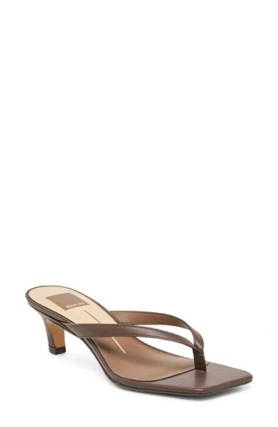 Dolce Vita Ramia Kitten Heel Flip Flop In Brown