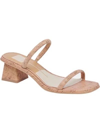 Dolce Vita Ramize Womens Faux Leather Open Toe Mule Sandals