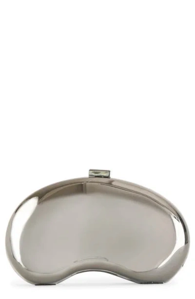 Dolce Vita Ramsey Metallic Frame Clutch In Gray