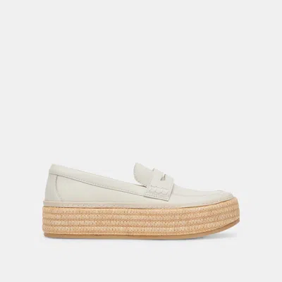 Dolce Vita Ranna Loafers Ivory Leather
