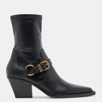 Dolce Vita Rave Boots Black Leather In Black