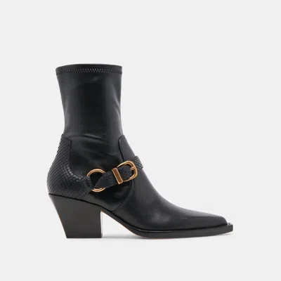 Dolce Vita Rave Wide Calf Boots Black Leather