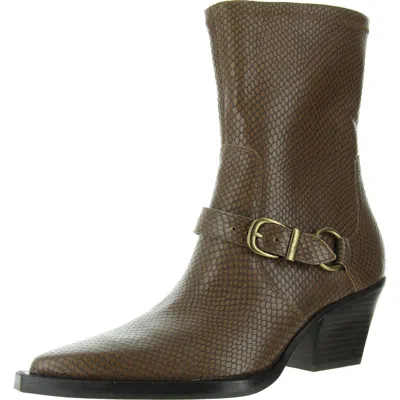 Dolce Vita Rave Womens Buckle Leather Mid-calf Boots In Multi