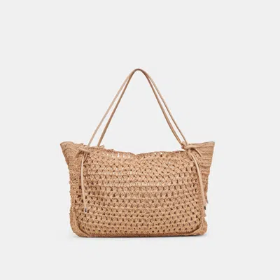 Dolce Vita Ravello Tote Natural Raffia In Brown