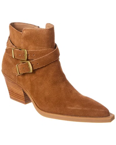 Dolce Vita Rayner Suede Heeled Bootie In Brown