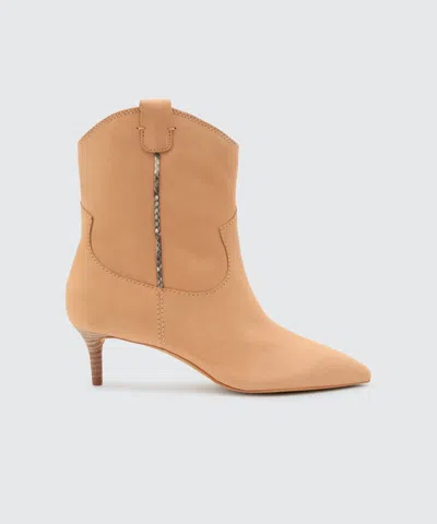 Dolce Vita Reece Booties Blush In Nude