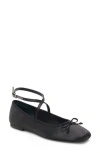 Dolce Vita Reily Ballet Flat In Black Satin