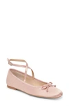 Dolce Vita Reily Ballet Flat In Rose Satin