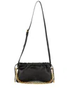 Dolce Vita Reina Leather Shoulder Crossbody In Black
