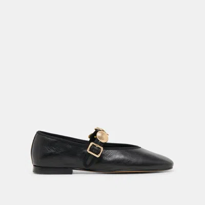 Dolce Vita Relan Ballet Flats Black Leather