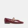 Dolce Vita Relan Ballet Flats Oxblood Leather In Red