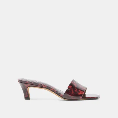 DOLCE VITA REXA HEELS IN TORTOISE PATENT LEATHER SIZE 5 BY DOLCE VITA