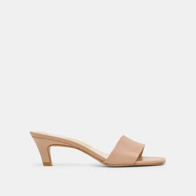 Dolce Vita Rexa Heels Light Tan Leather In Brown