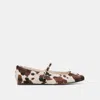 Dolce Vita Reyes Ballet Flats Cocoa Taurus Calf Hair