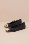 Dolce Vita Reyes Cap Toe Mary Jane Flat In Black
