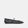 Dolce Vita Reyes Crystal Ballet Flats Black Mesh In Black