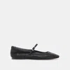 Dolce Vita Reyes Crystal Ballet Flats Black Metallic Crystal