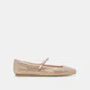 Dolce Vita Reyes Crystal Ballet Flats Light Gold Crystal