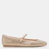 Dolce Vita Reyes Crystal Ballet Flats Light Gold Crystal In Light Gold Mesh Rhinestone
