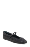 Dolce Vita Anneke Mary Jane Flat In Black Metallic Crystal