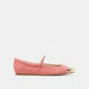 Dolce Vita Reyes Toe Cap Ballet Flats Coral Suede