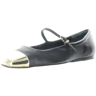 Dolce Vita Reyes Womens Toe Cap Leather Ballet Flats