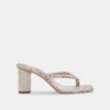 Dolce Vita Rhye Heels Lt Taupe Embossed Stella In Multi