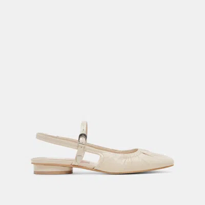 Dolce Vita Rianne Flats Ivory Crinkle Patent